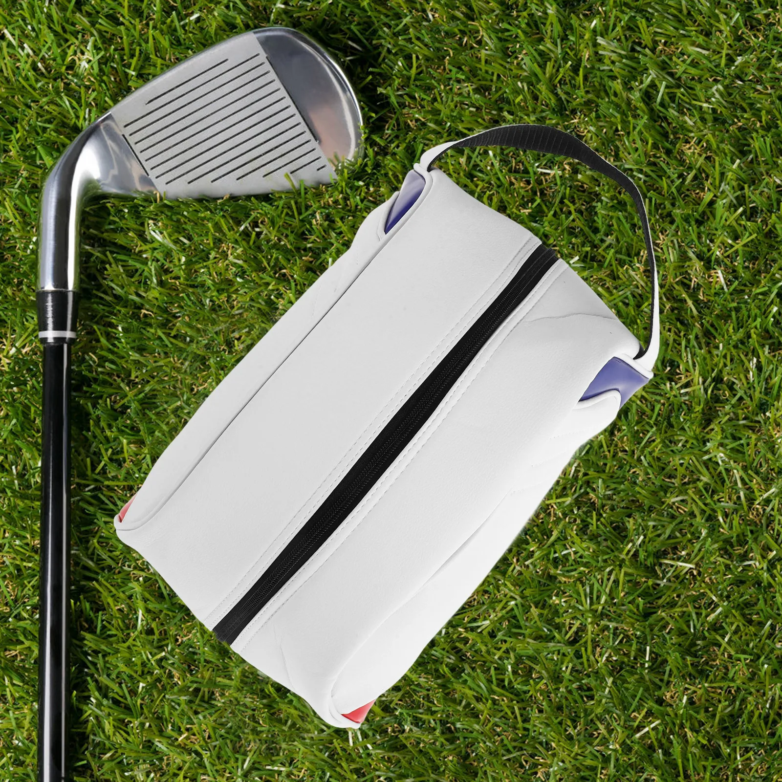 

Golf Shoe Storage Bag Waterproof Portable Multi-Functional Zippered Shoe Tote Carrier for Travel Gym Outdoor Activities