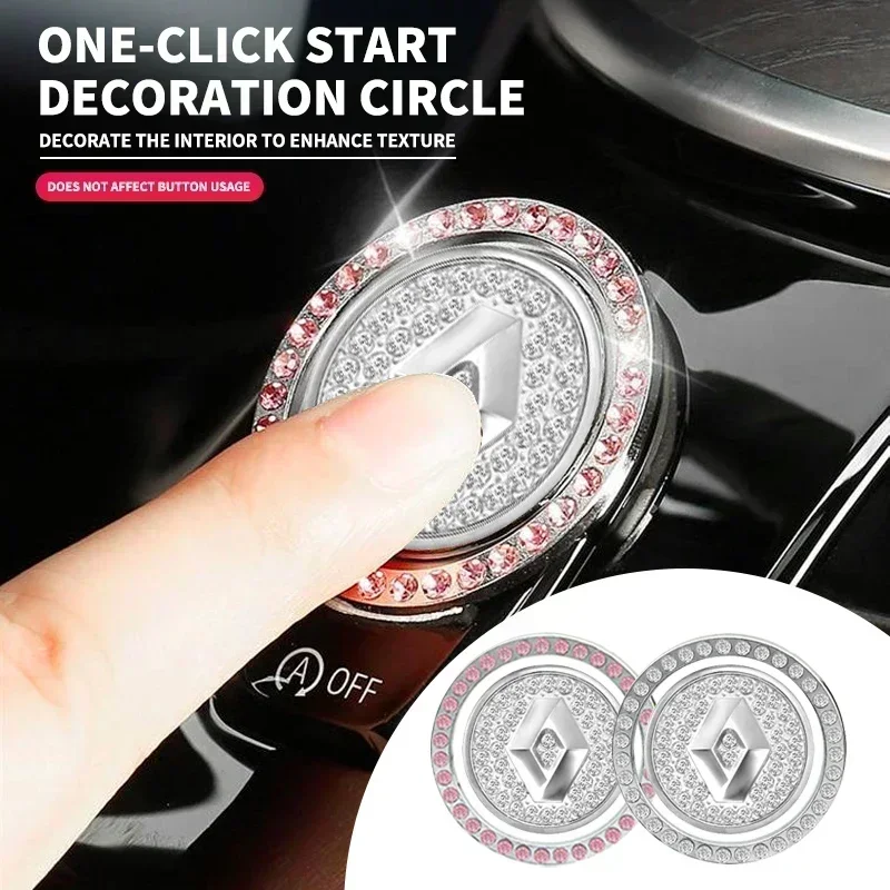 

Наклейка-кольцо для запуска/остановки двигателя одним нажатием Car Bling для Renault Clio, Laguna 2, Megane 2, 3, Duster RS, аксессуары