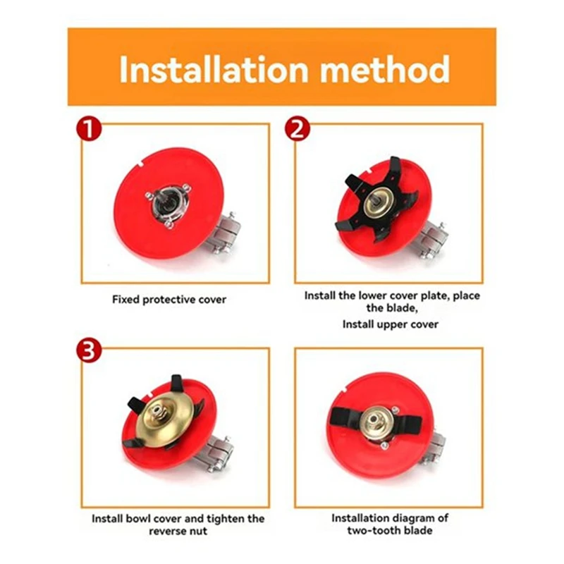 MAKE-Cortador de cepillo Universal, cuchilla, cabezal de corte, cuchillas de Metal, recortador, jardín, hierba, arroz, campo, seco, tierra, cortacésped, herramienta de máquina