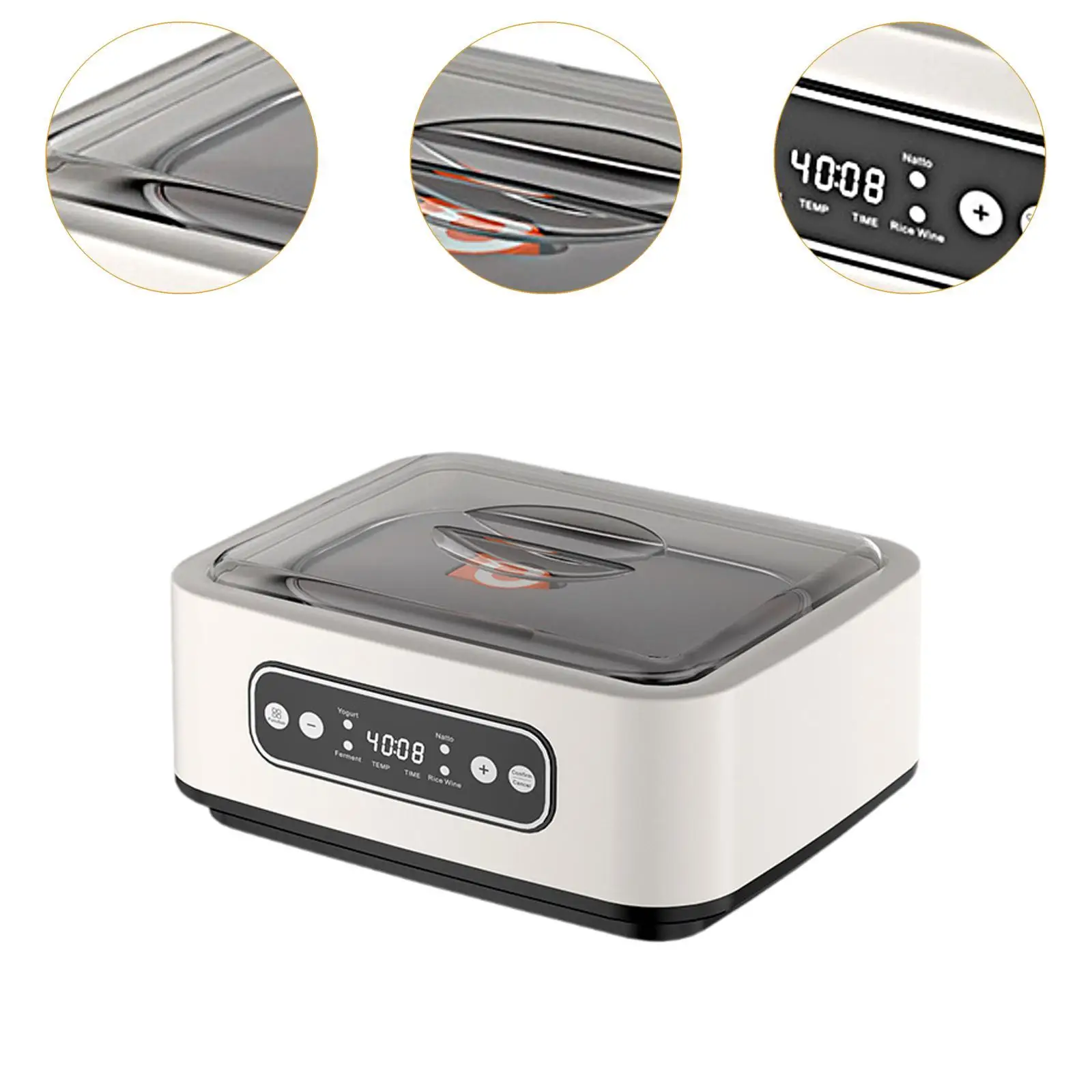 Yogurtera Pequeños Electrodomésticos de Cocina Hogar Profesional Acero Inoxidable
