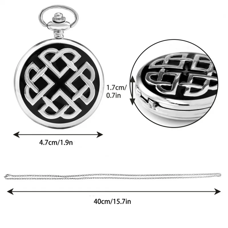 Nuevo reloj de cuarzo con cordón, moda creativa, patrón en forma de corazón, epoxi, reloj de bolsillo grande con tapa, suministro directo de fábrica