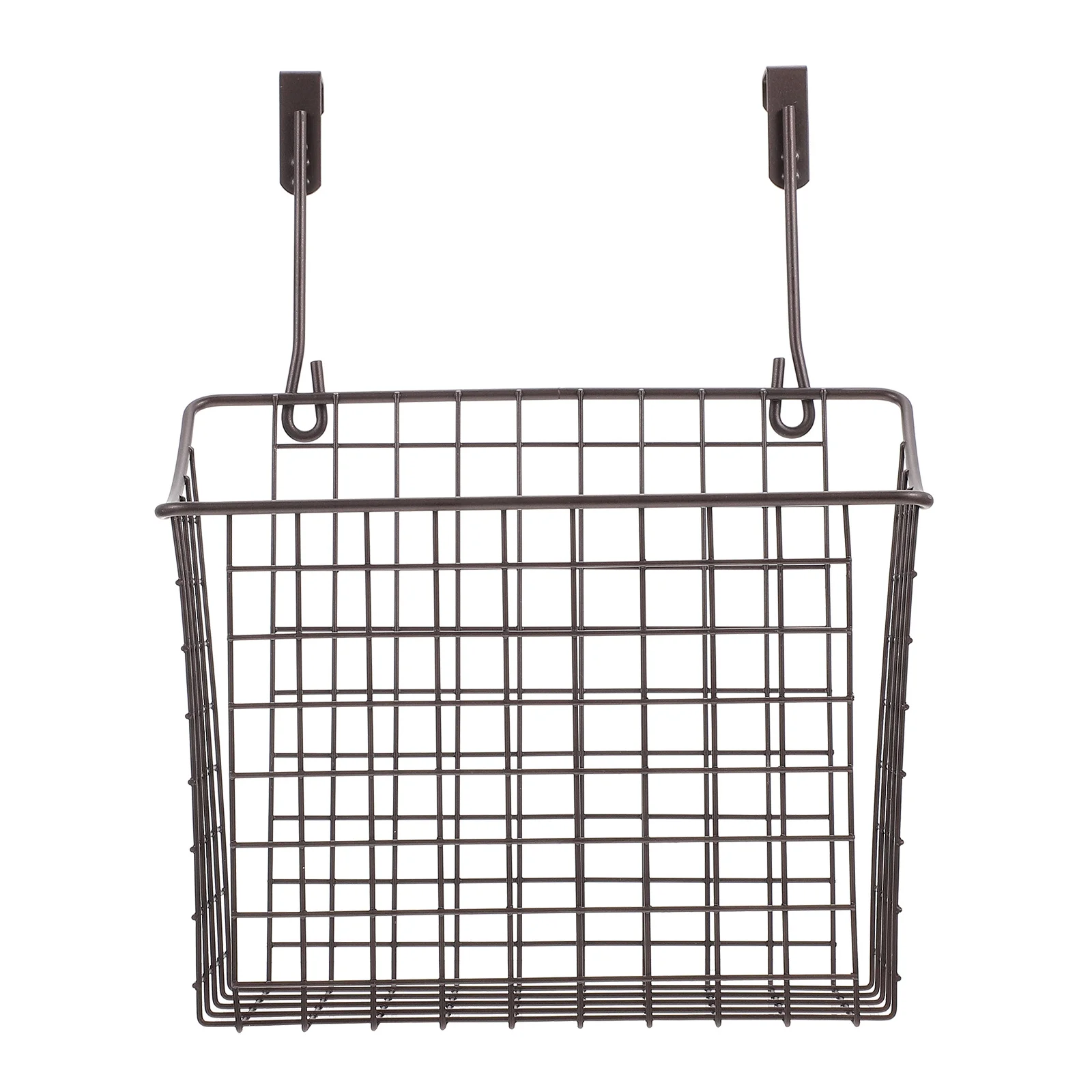 

1Pcs Kitchen Storage Basket Hanging Iron Wire Rack for Cupboard Door Mounted Food Organizer Home Space Saver Black