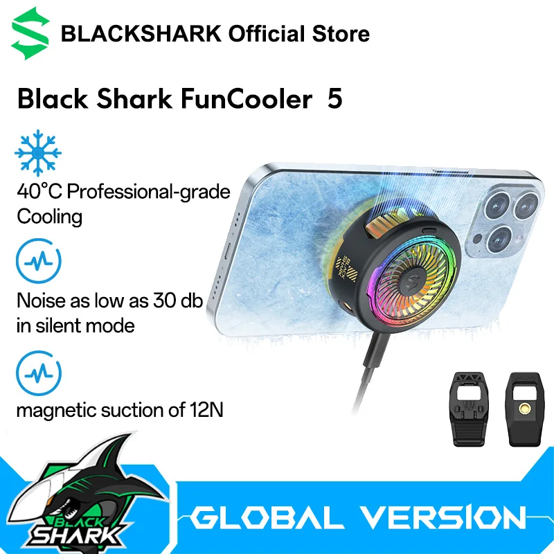 new-black-shark-funcooler-5-up-to-35℃temperature-drop-18-rgb-enjoy-live-stream-photograph-lights-silent-model