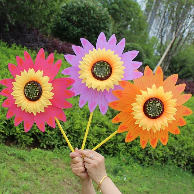 6PCS Winds Spinners Pinwheel Rotation Windmill Wedding Ornament Kids Outdoor Toy Kindergarten Lawns Garden Decors