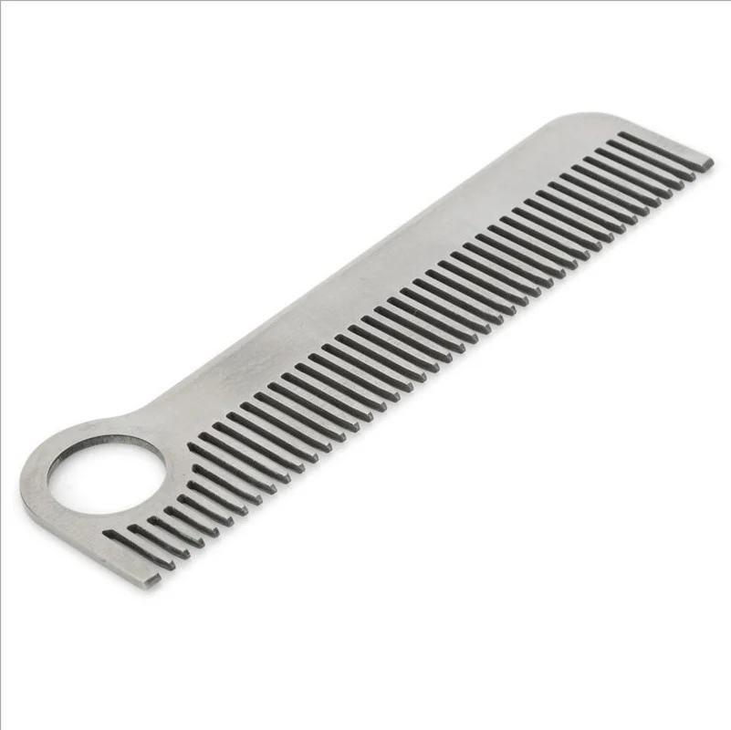 1PC High Quality Stainless Steel Hair Combs Tactical Pocket Comb Hot Sale Health Care Tools For Women Men Unisex