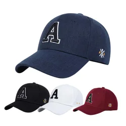 Gorra de béisbol con visera para hombre y mujer, gorro de béisbol con letras A, ajustable, A prueba de sol, ideal para regalo, ideal para viajes al aire libre, Otoño e Invierno