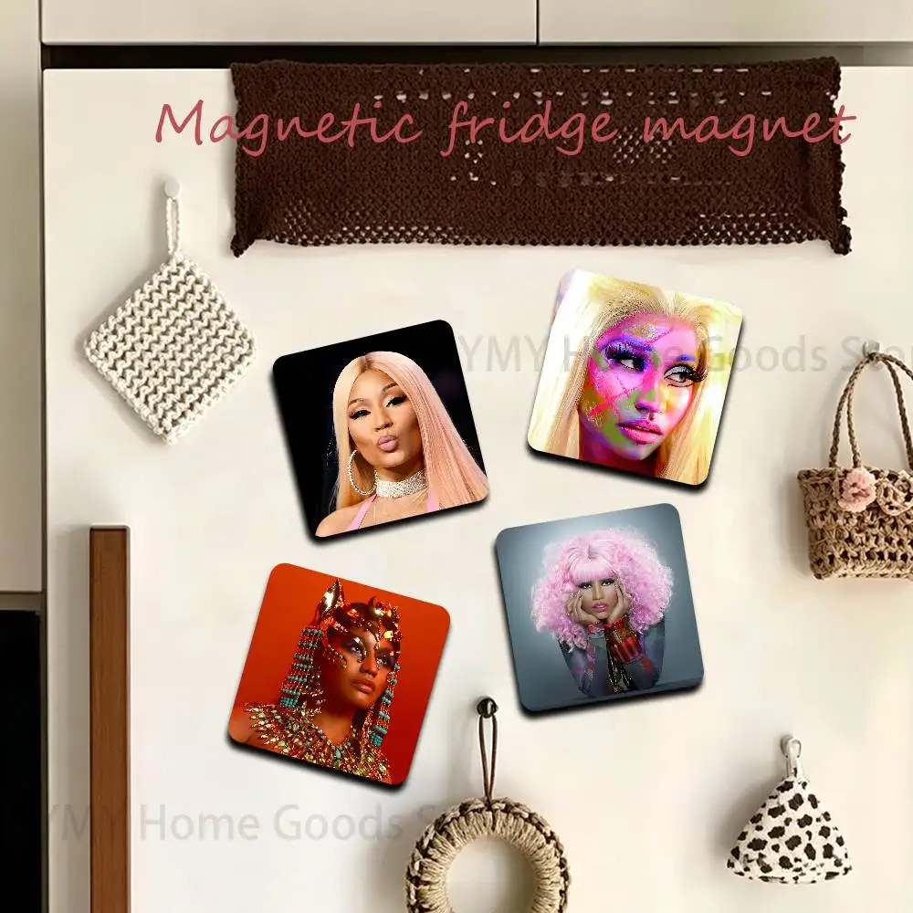 N-Nicki M-Minaj Queen of Rap Fridge Magnetic Magnet PVC Memorial Decor for Family Friends Students Adults