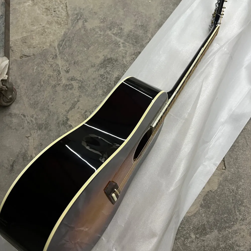 Shipped from USA, J45 Sunburst Acoustic Guitar, 301 EQ Pickup, 6‑String Folk Guitar, Wood Guitar for Professional Stage Play, Hot‑selling Musical Instrument, Premium Gift Option, Free Shipping