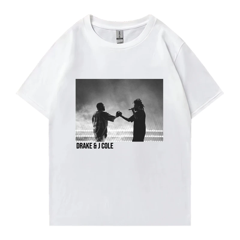 Rapper Drake and J Cole music Tour Graphics 2024 vintage T shirts Men Women Casual Tops Unisex 100% Cotton short sleeve t-shirt