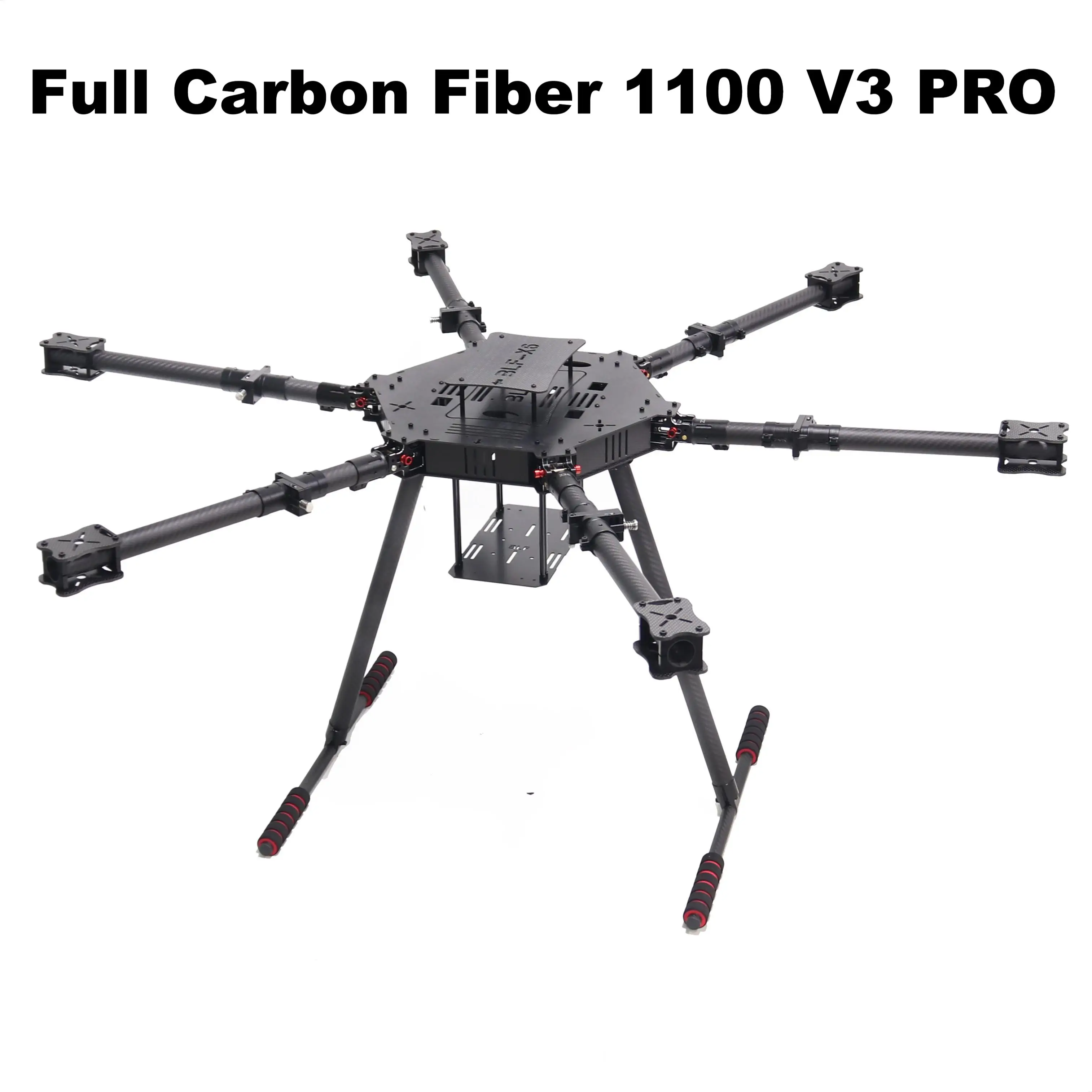 Rctosky Pixhawk PX4 LX1100 V3 PRO جميع ألياف الكربون 1100 مم إطار ستة دوار وحدة تحكم في الطيران بدون طيار عرافة الدوار