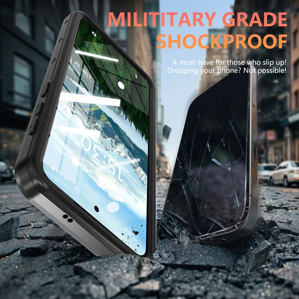 IP68 Waterproof Dustproof Case For Samsung Galaxy S25 Edge 5G Cover Underwater Clear Diving Magsafe Protection  Magnetic fundas