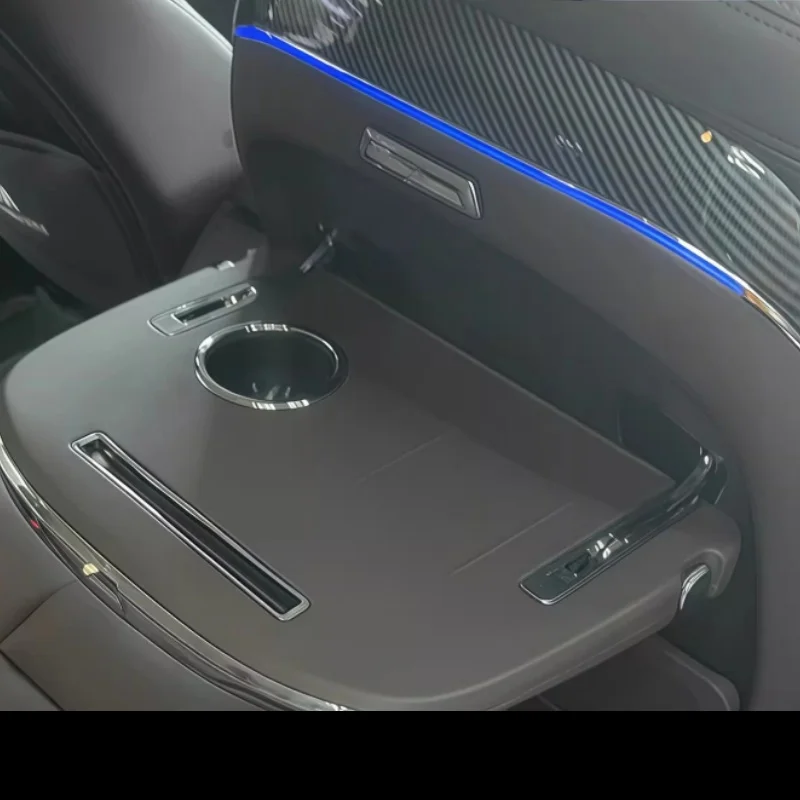 Car Set Folding Small Table for BMW 3 Series X3 IX3  Wireless Charging Folding Backseat table panel with  atmosphere trim
