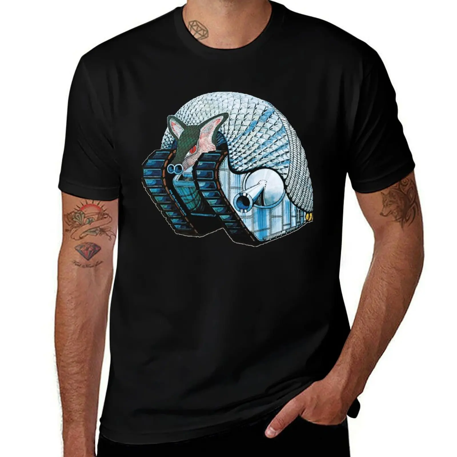 

Tarkus Emerson Lake and Palmer Logo Sticker T-Shirt Street Style Casual Tee Shirt