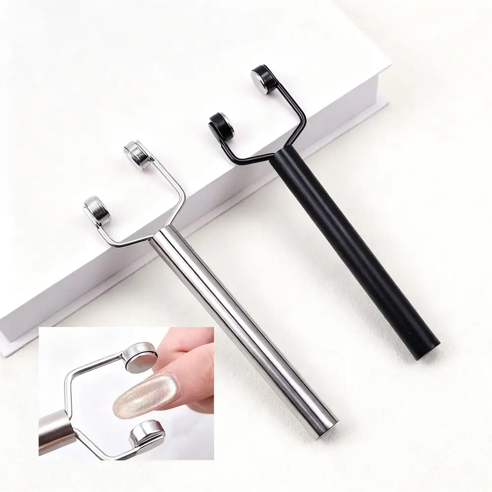 Strumento magnetico per unghie, penne magnetiche per unghie Stick magnetico 3D Magnetic Cat Eye Gel Polish Nail Art, per fai da te 3D magnetico, salone o casa