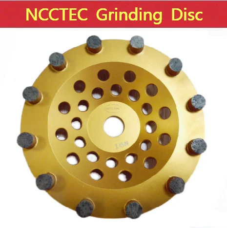 7'' Diamond Round Segments Grinding Disc for Concrete Marble Granite | 180mm Diamond Cup Wheel Plate Disk for Floor Grinder