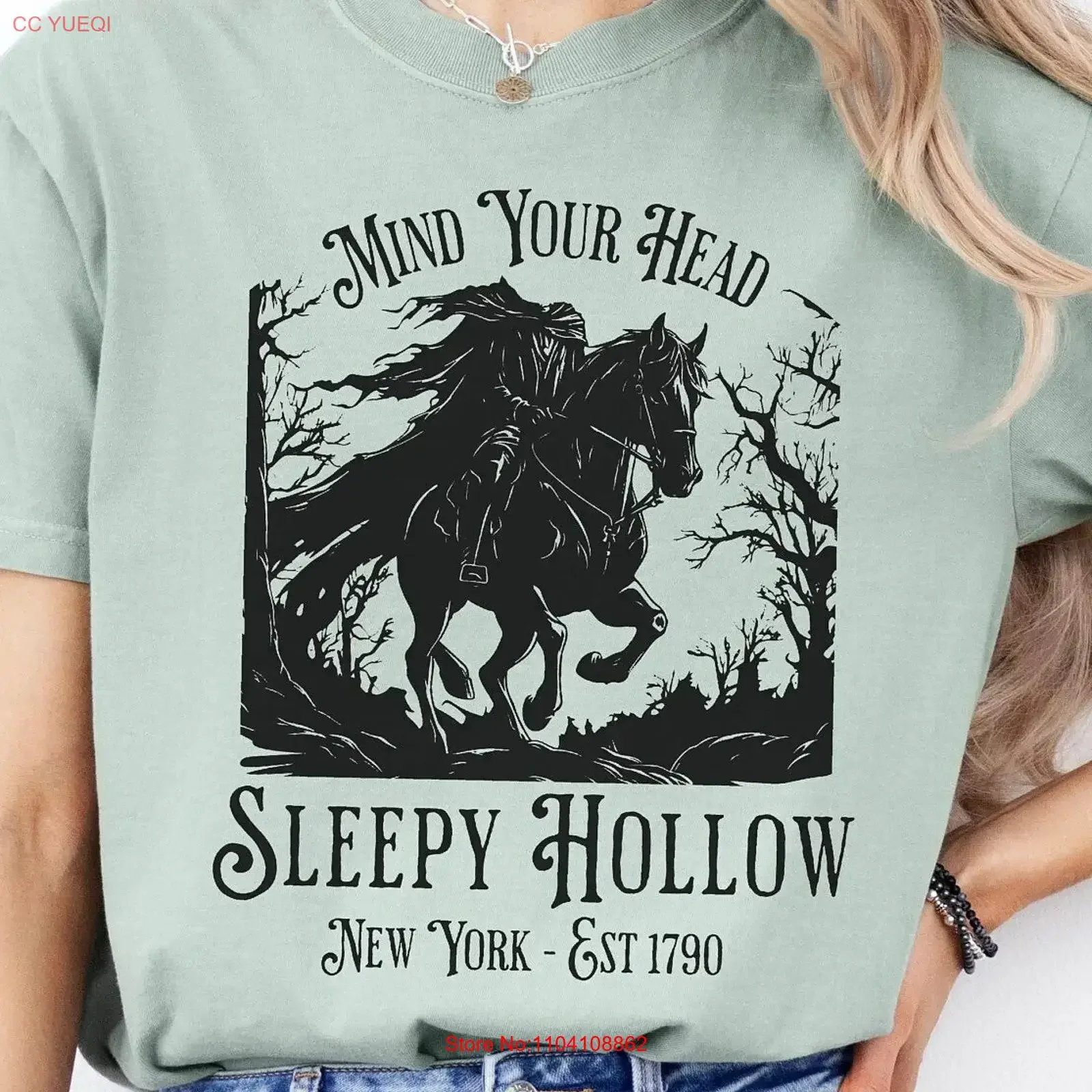 Sleepy Hollow T Shirt Headless Horseman Dark Academia Booktok Merch Halloween SweaT Ichabod Crane Spooky Literature vintage