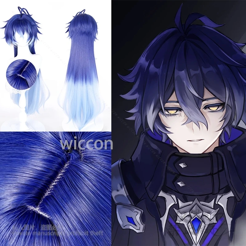 Anime Kiryll Chudomirovich Flins juego Genshin Impact Cosplay disfraz juego de rol pelo sintético resistente al calor fiesta de Halloween