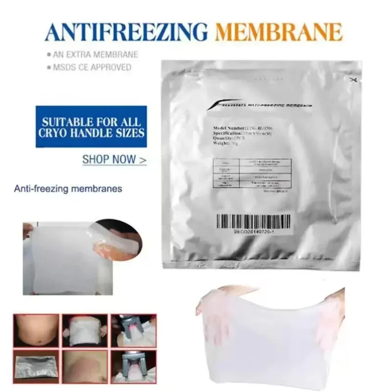 

Anti Freeze Membrane Film For Machine Etg50-4S Freeze Fat Body Slimming 4 Handles Cryo Machine Weight Reduce