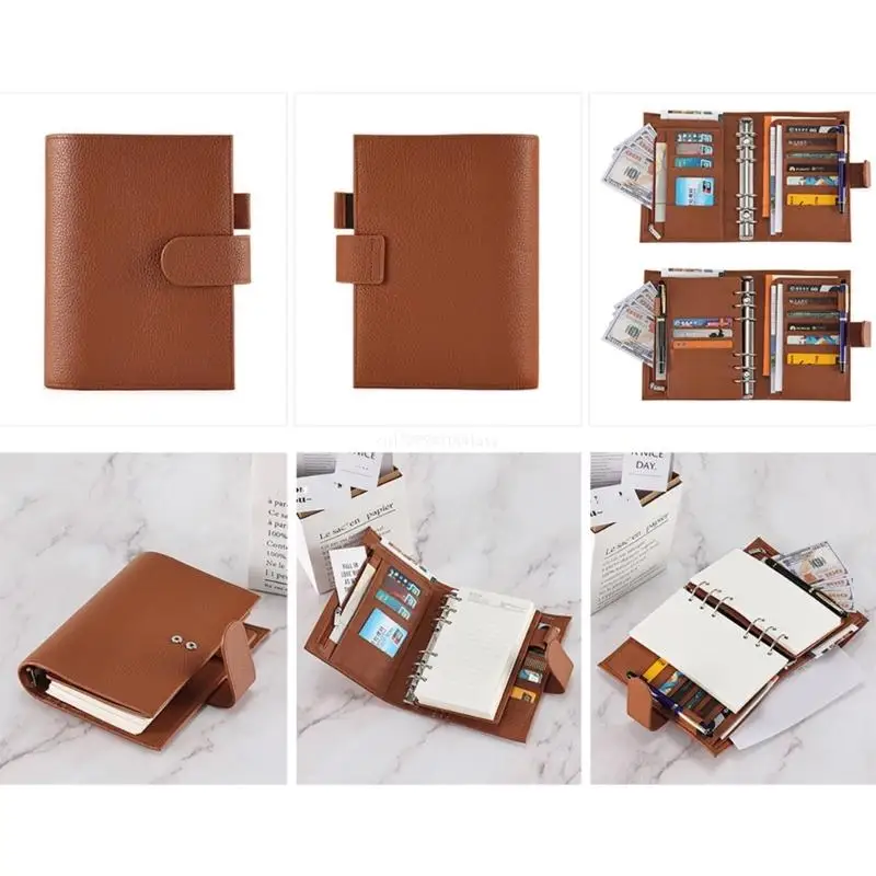 Binder Journal Nachfüllbares Notizbuch mit Stiftschlitz, Kartenhalter, Quittungsfach, Dropship