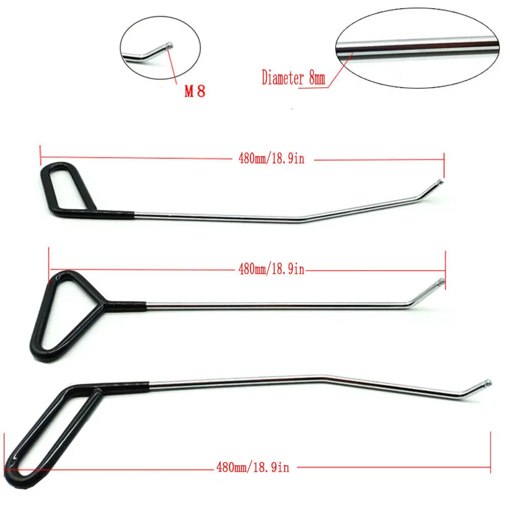 Auto Dent Removal Tools Crowbar Push Rods Hooks Paintless Dent Repair Tool