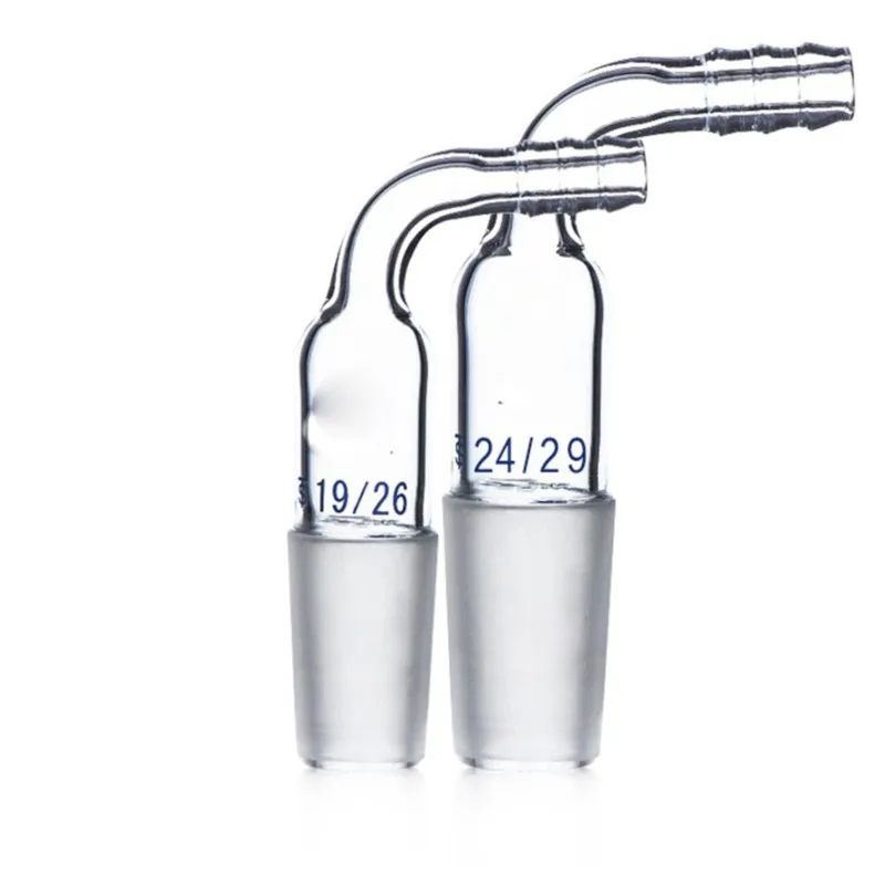 1pcs 14/19/24/29 glass bent Adapter /mouth/Stopper exhaust connection lab glassware Outer diameter 10mm Inner hole 4mm