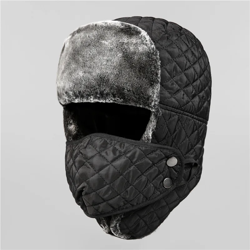 Autumn and Winter Cold-Proof Hat, Thickened Windproof and Warm Cotton Hat for Riding Electric Bikes in Winter, for Women
