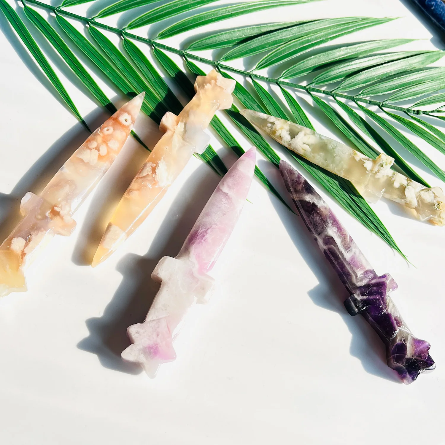 1PC High Quality Crysta Knife Natural Crystal Carving,Gemstone Jewelry,Glitter, Healing crystal, Birthday gift,Women gift