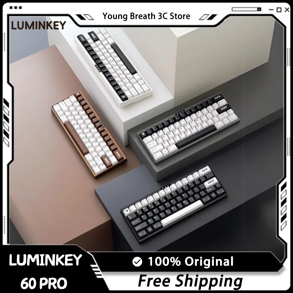 Luminkey60 Pro Mechanical Keyboard Kit Luminkey 60 Pro Aluminum Alloy Hifi Rgb Hot Swap Gaming Keyboard Kit Custom Game Keyboard