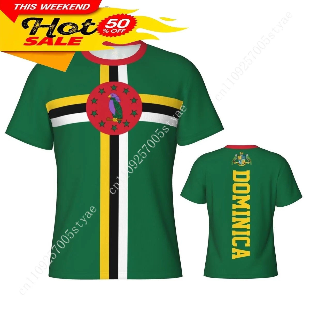 Dominica Flag Dominican T Shirt Men Tees 3D Sports Jersey Fashion Soccer Clothes Football Fans Gift Patriotic T-shirt TShirt