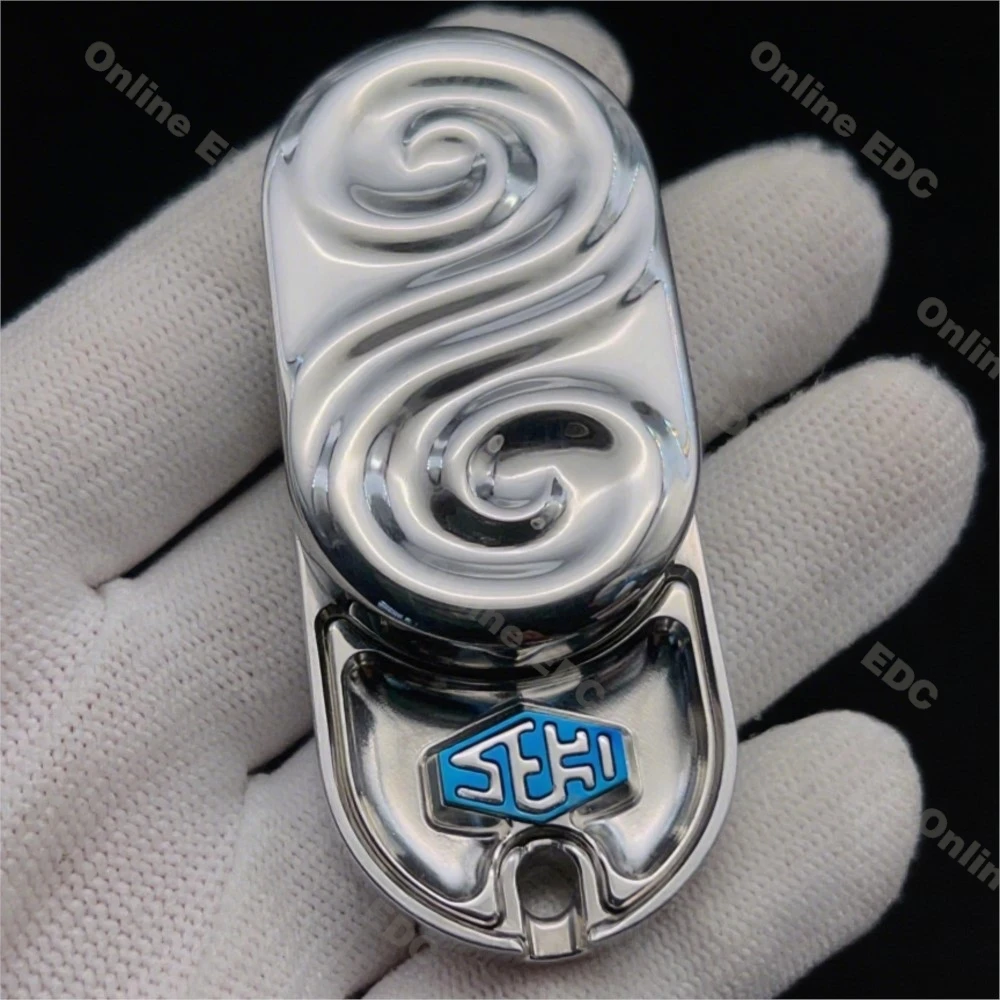 Original scellé nouveau SEKI Ripple2.0 pluie mécanique Fidget curseur Mode à cliquet EDC Fidget Spinner soulagement du Stress jouet pour adultes