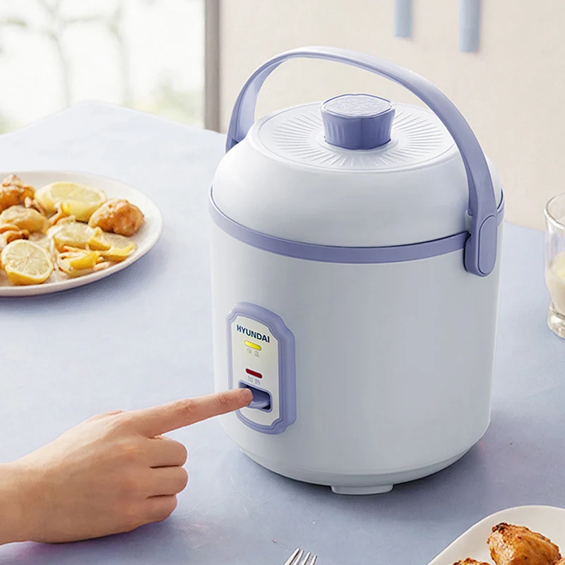 1.2L وعاء طبخ الأرز الصغير المحمولة وعاء الطبخ الكهربائي الغذاء تبخير طباخ غير عصا وعاء 200 واط طباخ متعدد للمنزل مكتب 220 فولت