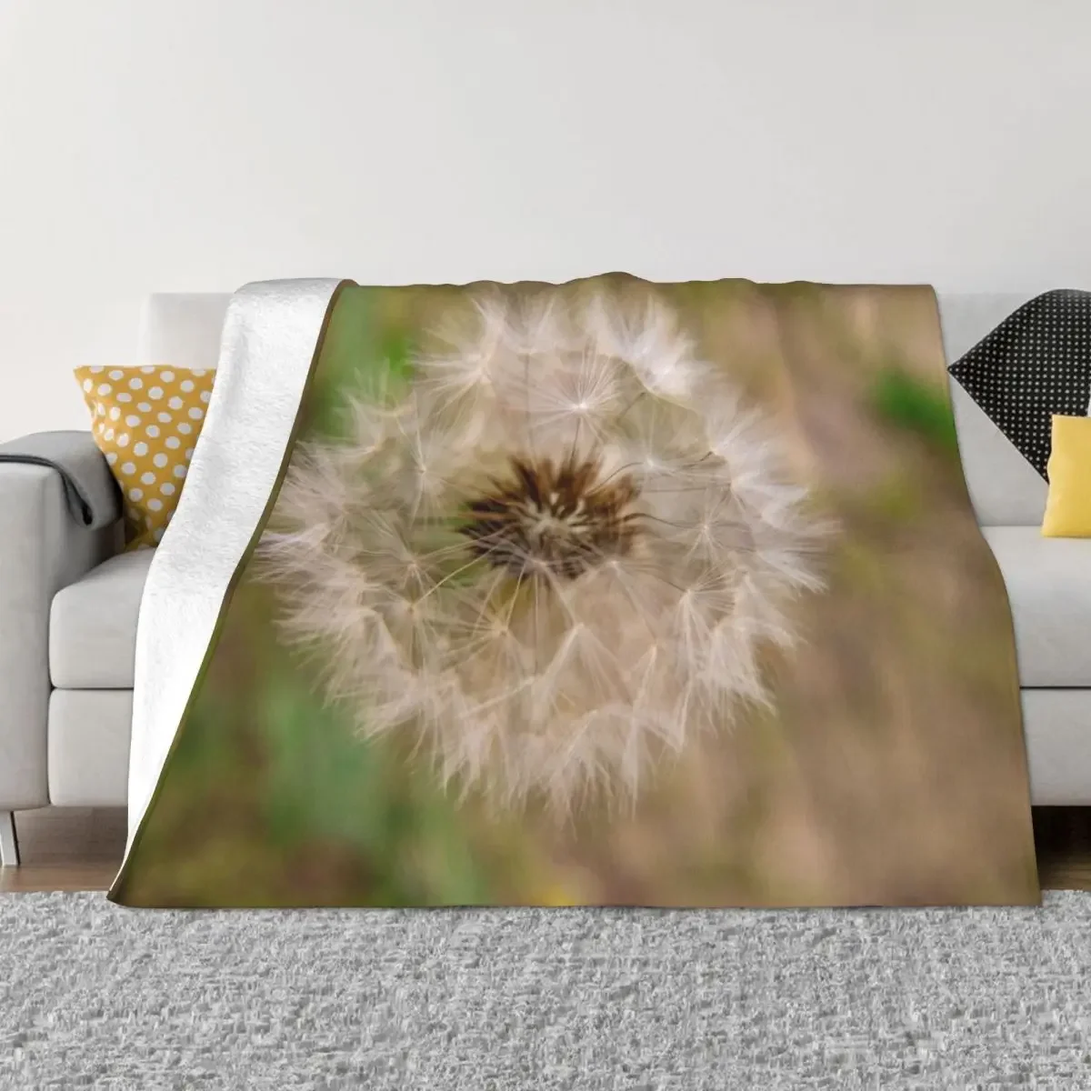 

Dandelion Puffball Throw Blanket Camping Nap Travel Sleeping Bag Blankets