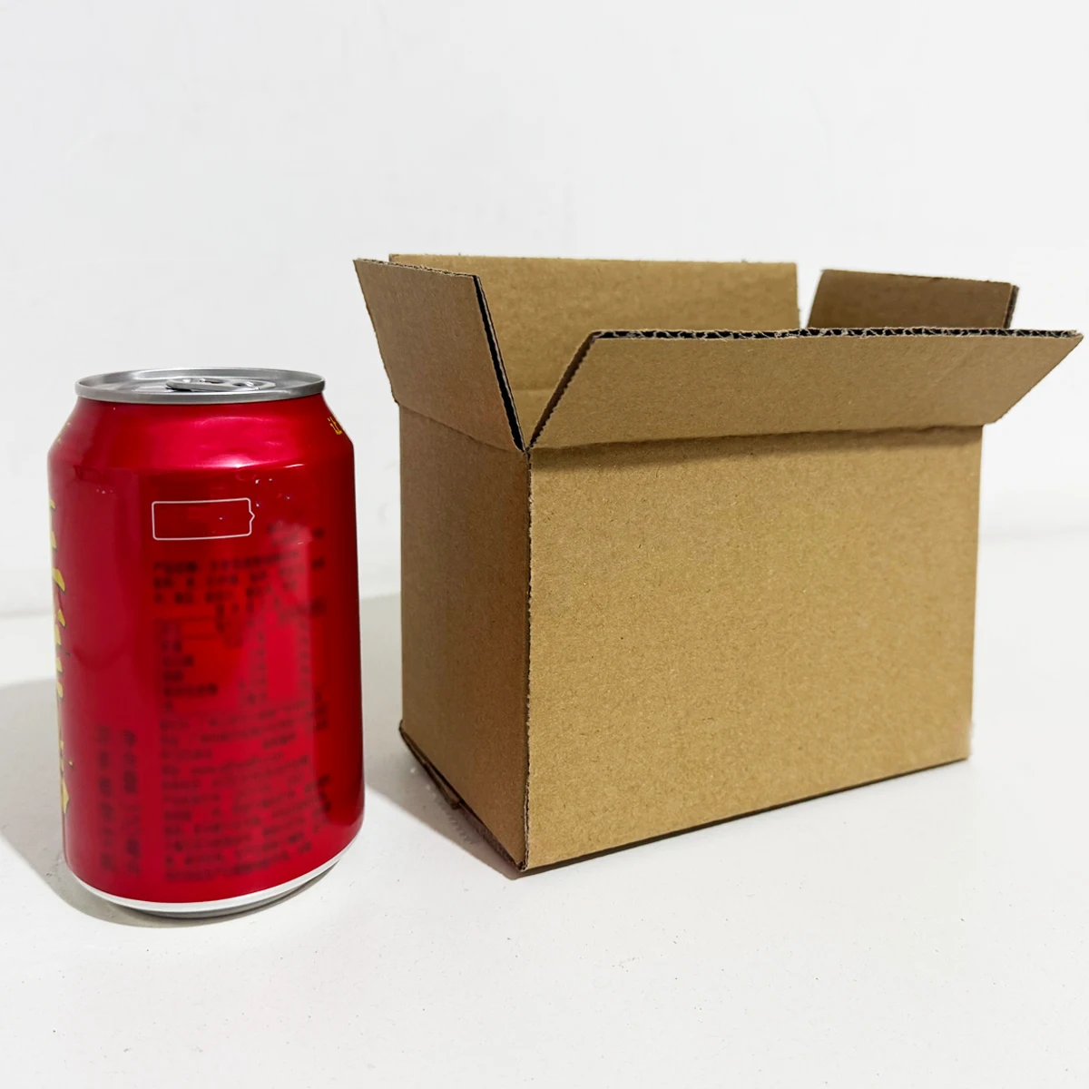 Brown Corrugated Cardboard Mailer Box With Lids, Small Item Mailing Shipping Boxes, 5.7x3.3x4.1inches, Single Wall, 32Lb/sq inch