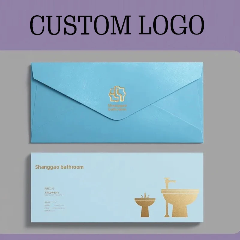 

Personalized High End Custom Gold Printed Envelope Cardboard Envelope Business Wedding Invitation Card Custom Printing