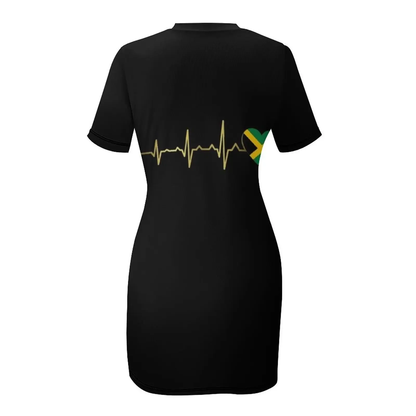 Jamaican Flag Heat Beat Short-Sleeved Dress dress party night Women's summer dress Summer women's clothing view 5