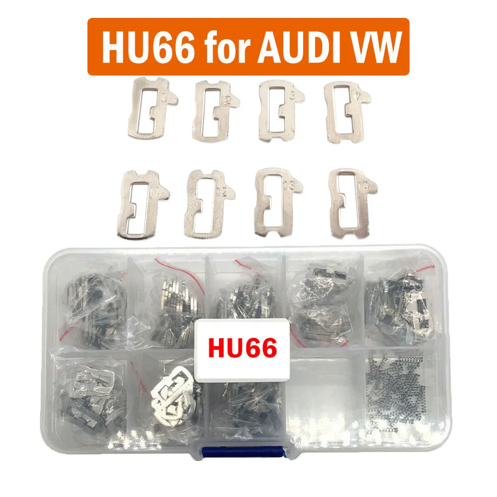 HU66 Car Key Lock Reed Plate for AUDI VW Volkswagen Lock Plate NO 1.2.3.4,11.12.13.14 Each 25PCS for VW Lock Repair Accessories