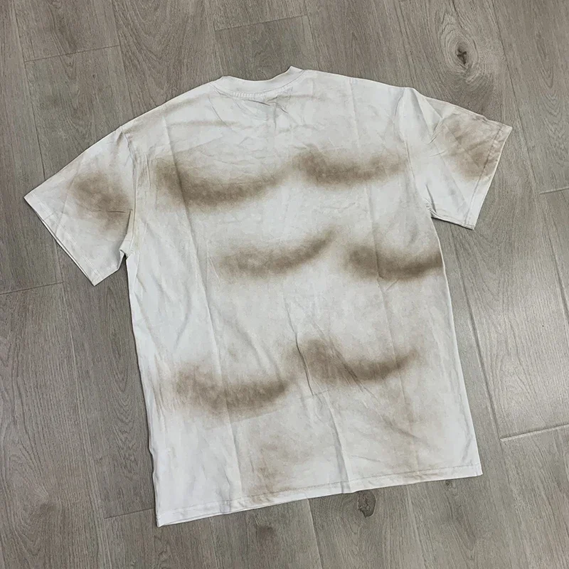 عالية الجودة الكي الماس غسل المياه للرجال جودة عالية القطن المحملة الرجال النساء 1:1 إلى الأبد فالي تي شيرت #5