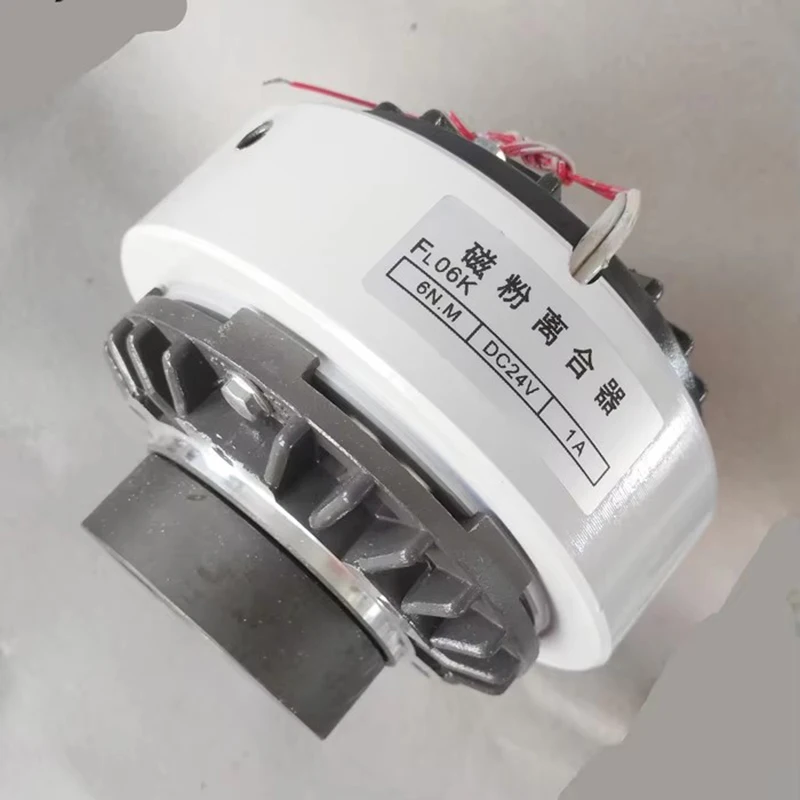 Hollow shaft magnetic powder clutch 24V DC magnetic powder brake tension motor, textile slitting machine hole type