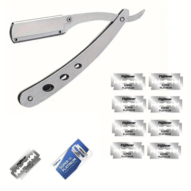 Manual Shaves Blades Foldable Straight  Safety Razor Men Stainless Steel Shaving Razor Face Care Body Face Hair Removal Knife