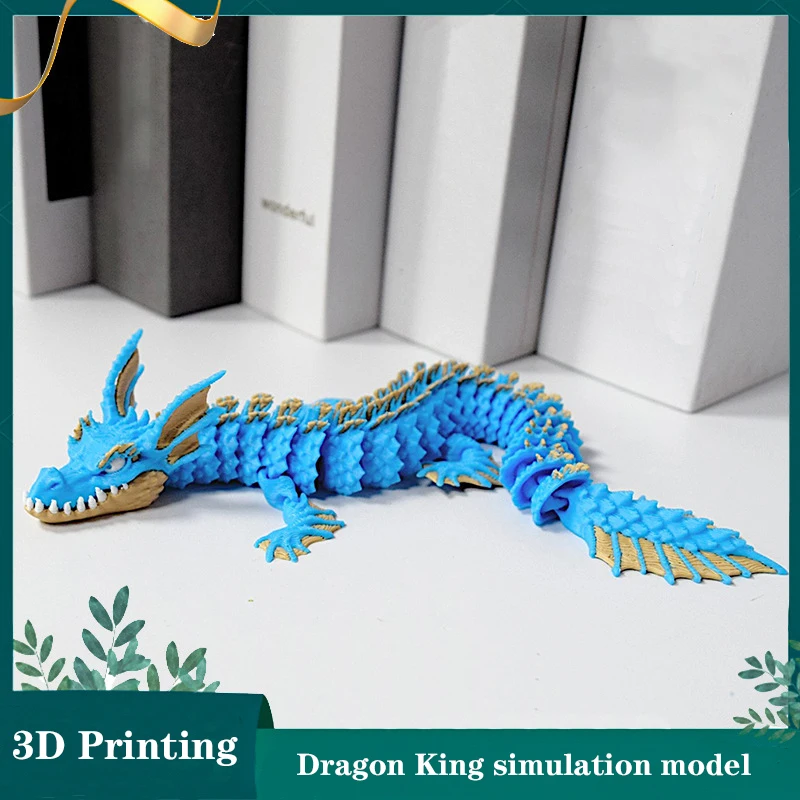 

3d printed toys Divine Dragon Ornament Desktop Ornament 3d Animals Home Office Craft Printed Figures Christmas Gifts