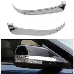 LHD For Ford Explorer 2011-2019 Car Sticker Side Rearview Mirror Strip Cover Trims Chrome ABS Protective Anti-Collision Decor