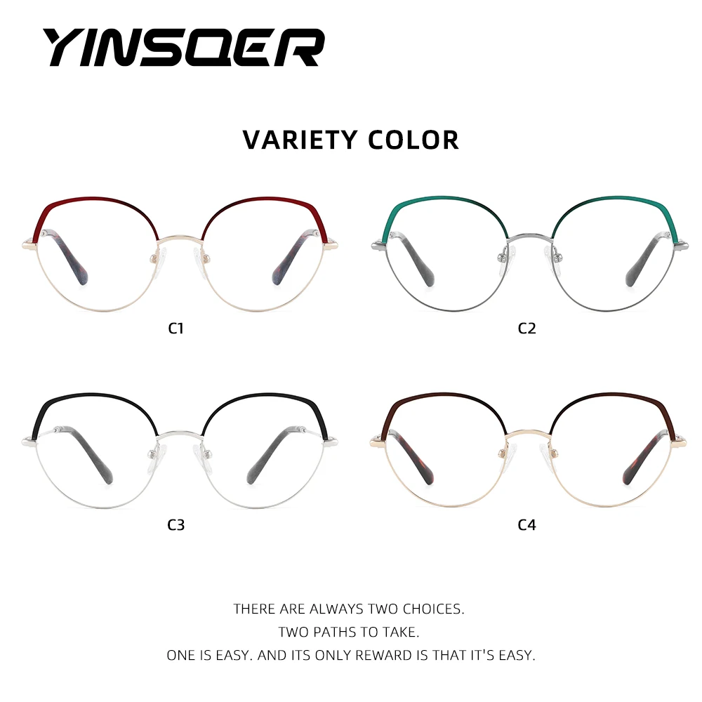 Designer New Anti-Blue Light Reading Eyeglasses Vintage Round Women Computer Glasses Optical Prescription Customisation Eyewear