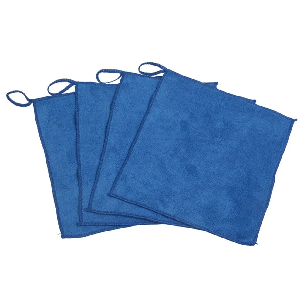 

4 Pcs Mini Cotton Towels Water Adsorption Pigment Cleaning Small Supplies Washcloths Blue Color Absorbent Practical