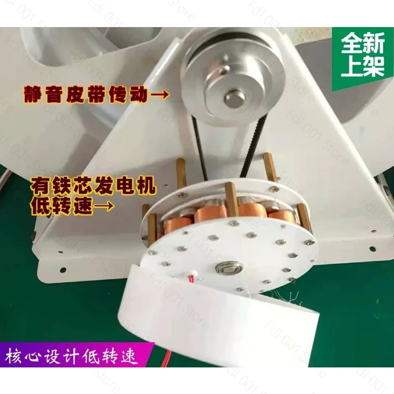 Useful Water Generator Landscape decoration/rockery Outdoor Wind Generator Voltage Regulator 50W/100W Low Speed Disc Generator 2