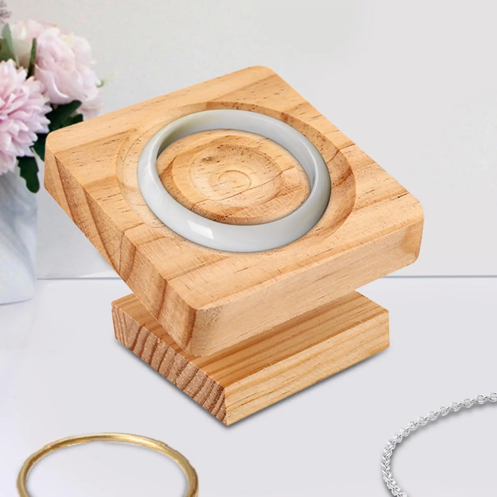 Square Bracelet Bangle Display Tray Stand Birthday Gift for Countertop