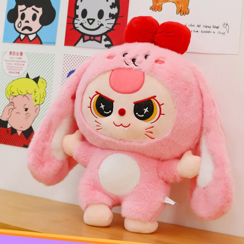 30 ซม.น่ารักตุ๊กตากระต่ายหูตุ๊กตาPlushตุ๊กตาการ์ตูนสัตว์ของเล่นจําลองกระต่ายตุ๊กตาสําหรับคริสต์มาสฮาโลวีนของขวัญ