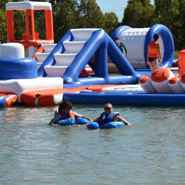 New Design Aqua Sports Bouncer Castle Large Inflatable Floating Water Park Equipment for Amusement