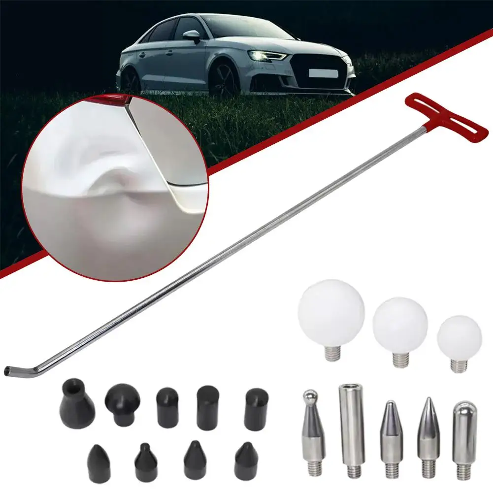 Car Dent Repair Hook Dent Tool Manganese Steel Anti-Rust Head Hook With Replaceable Head Home Professional Repair Kit