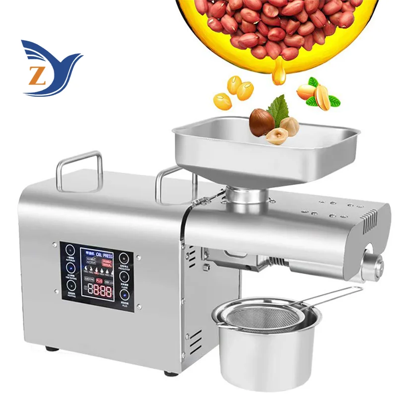 

Oil Press Machine K28 Home Commercial 5-8kg per Hours Peanut Flaxseed Cold Squeezer Business Sesame Sunflower Seeds Extraction