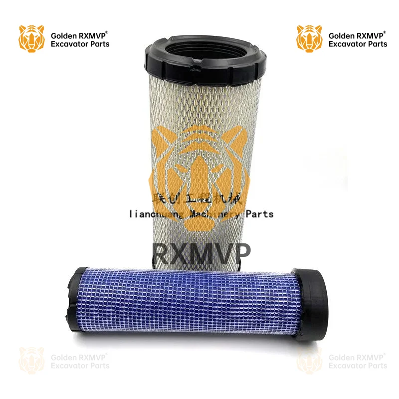 For Hyundai R HX60 yanmar VIO engine oil diesel air filter, hydraulic return oil inlet pilot filter, excavator accessories